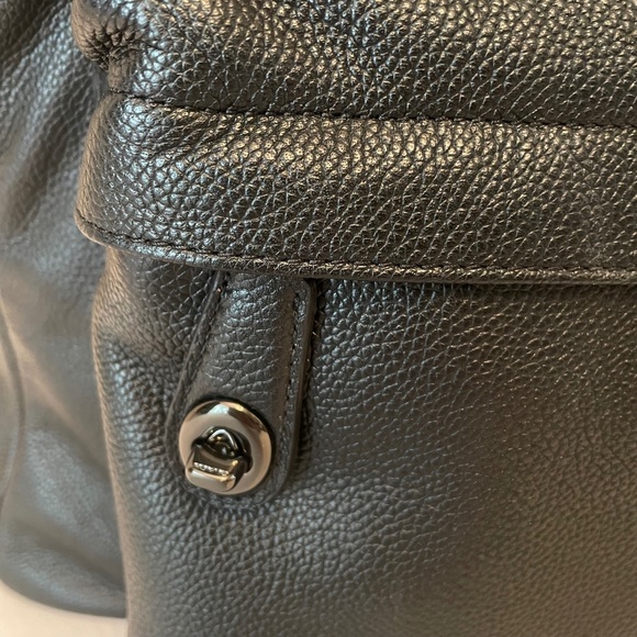 Coach Campus XL Large Pebbled Leather Turnlock Backpack Black main image 16